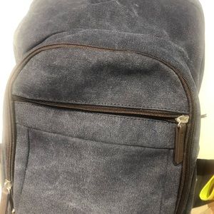Large canvas backpack